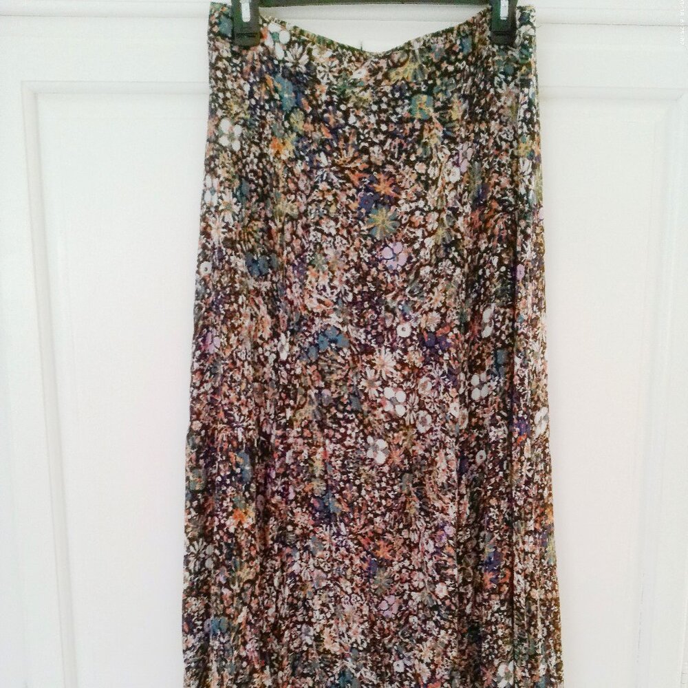 Floral Maxi Skirt in Multicolor
